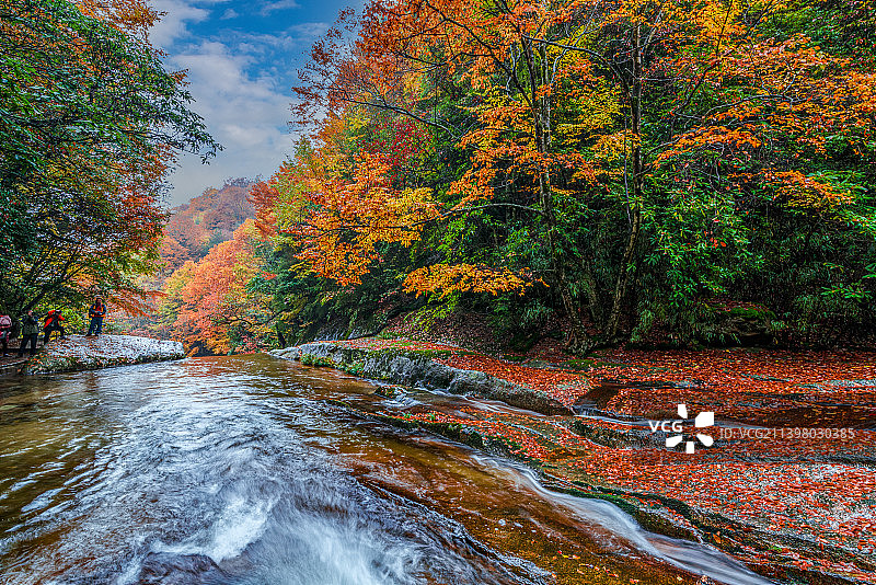 四川巴中光雾山红叶图片素材