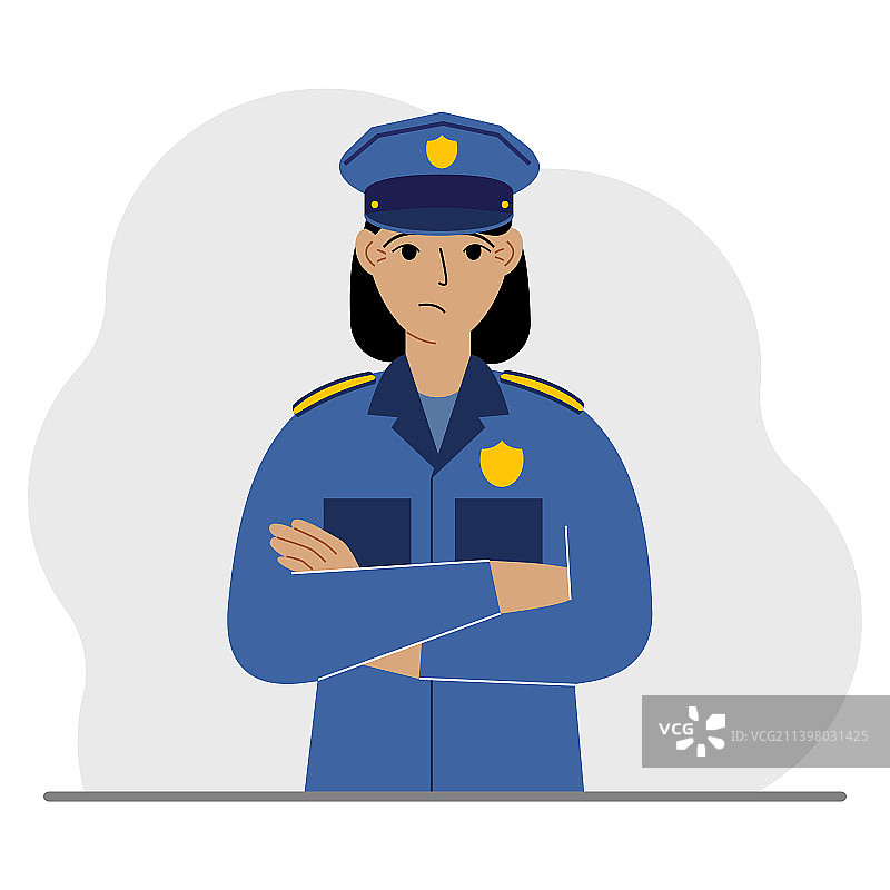 女警察职业安保图片素材