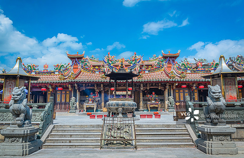 福建泉州关帝庙中式古建筑图片素材