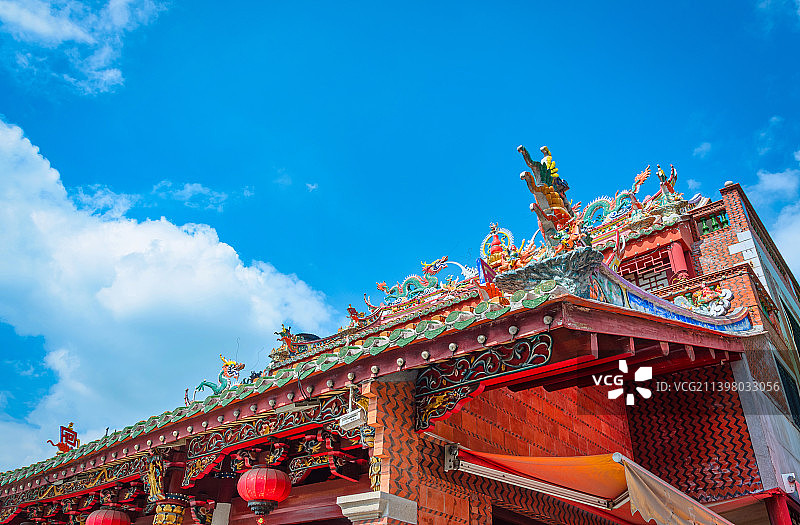 福建泉州关帝庙中式古建筑图片素材