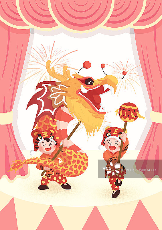 舞龙灯图片素材