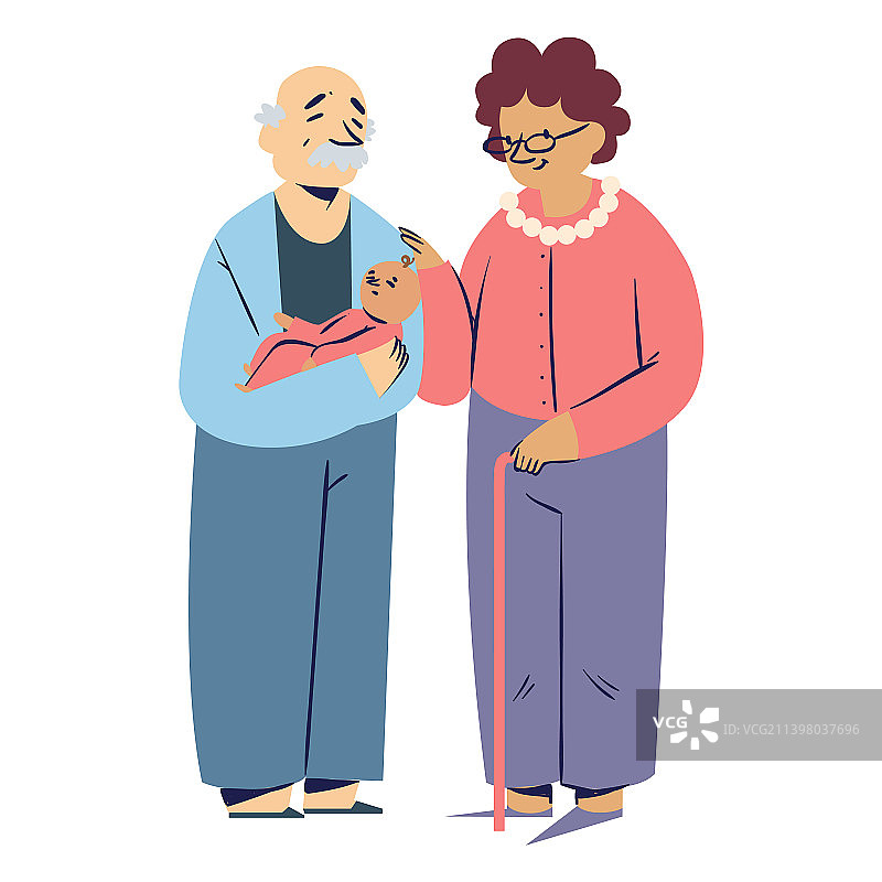 祖父母家庭人物图片素材