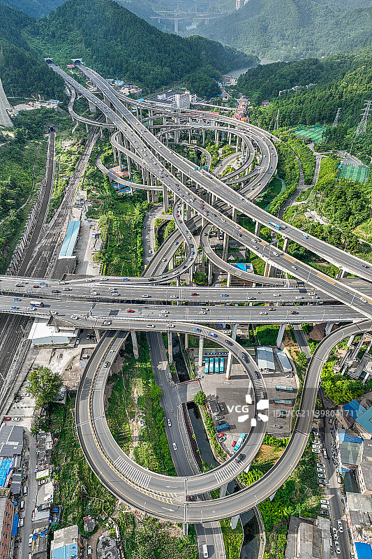 贵州省贵阳市云岩区黔春立交桥图片素材