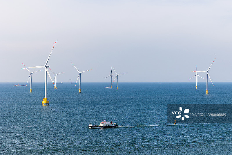 海上风力发电机图片素材