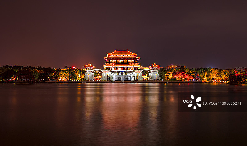 陕西省西安市雁塔区大唐芙蓉园景区图片素材