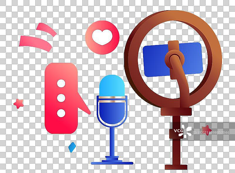 直播麦克风图片素材