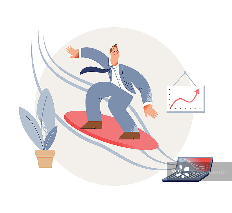 商人财务利润增长图片素材