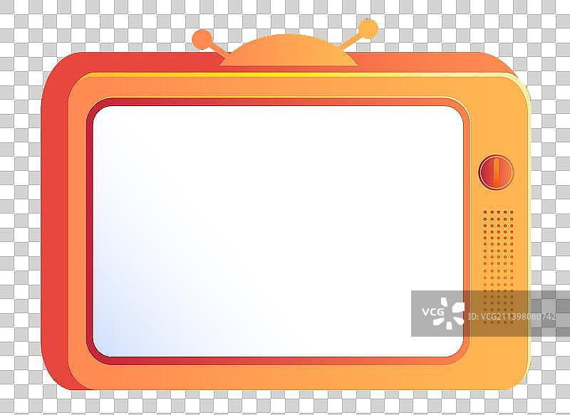电视机扁平元素图片素材