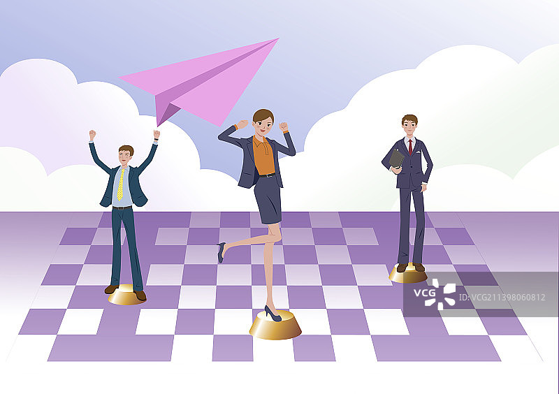 商业人士勇于挑战图片素材