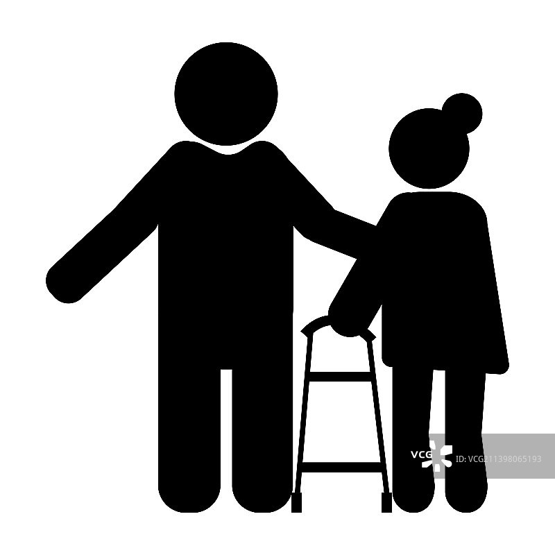 老年人援助图标图片素材