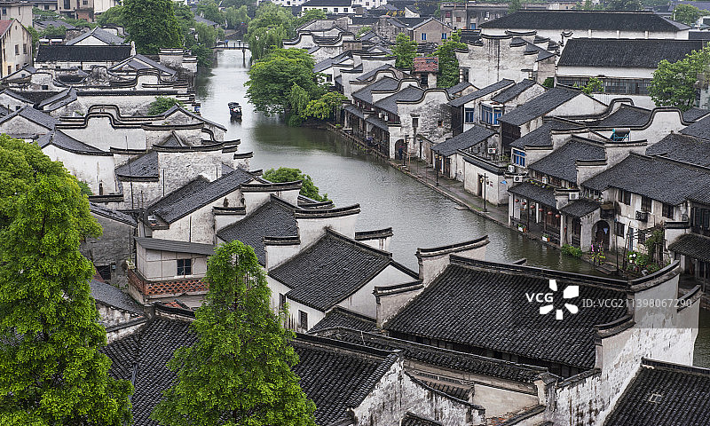 浙江湖州的南浔古镇图片素材