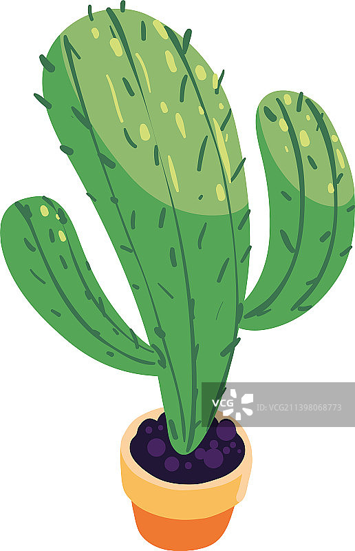盆栽仙人掌图标图片素材
