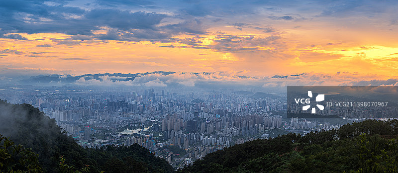 鼓岭夜色图片素材