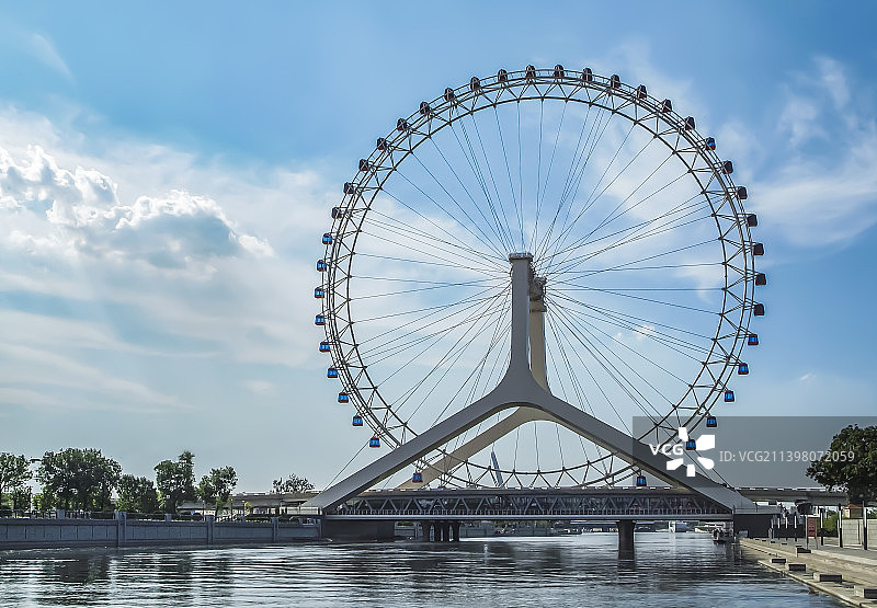 天津海河永乐桥图片素材