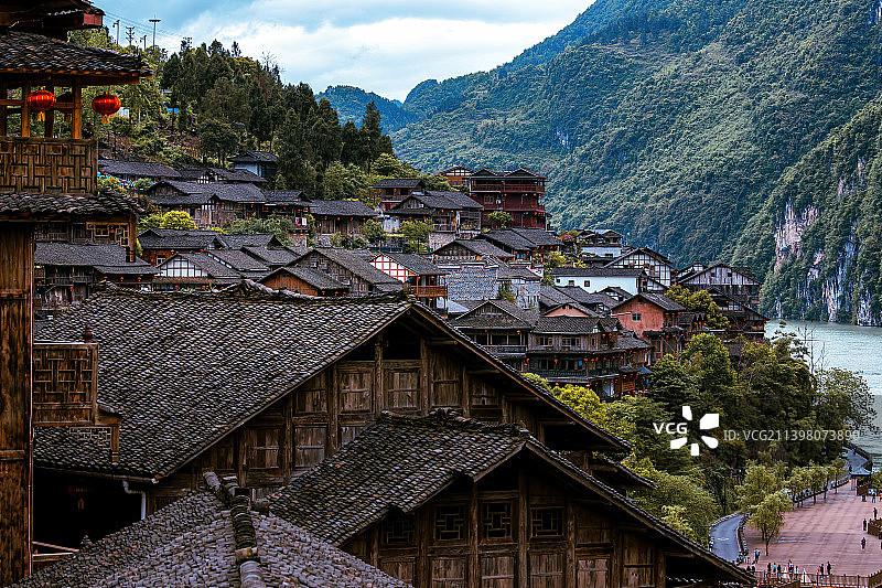 重庆市酉阳龚滩古镇图片素材