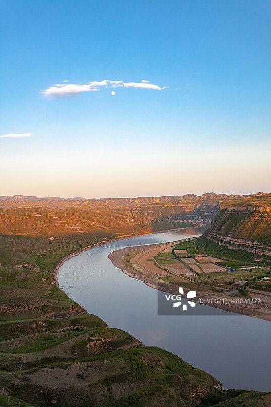 陕西黄河乾坤湾风景区清水湾图片素材
