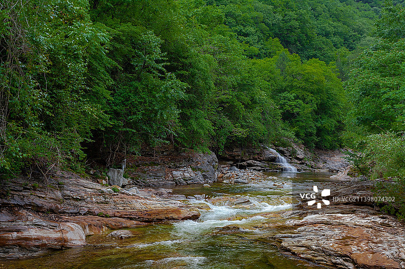 陕西黄柏塬大箭沟风光图片素材