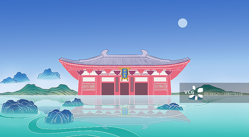 南山寺图片素材