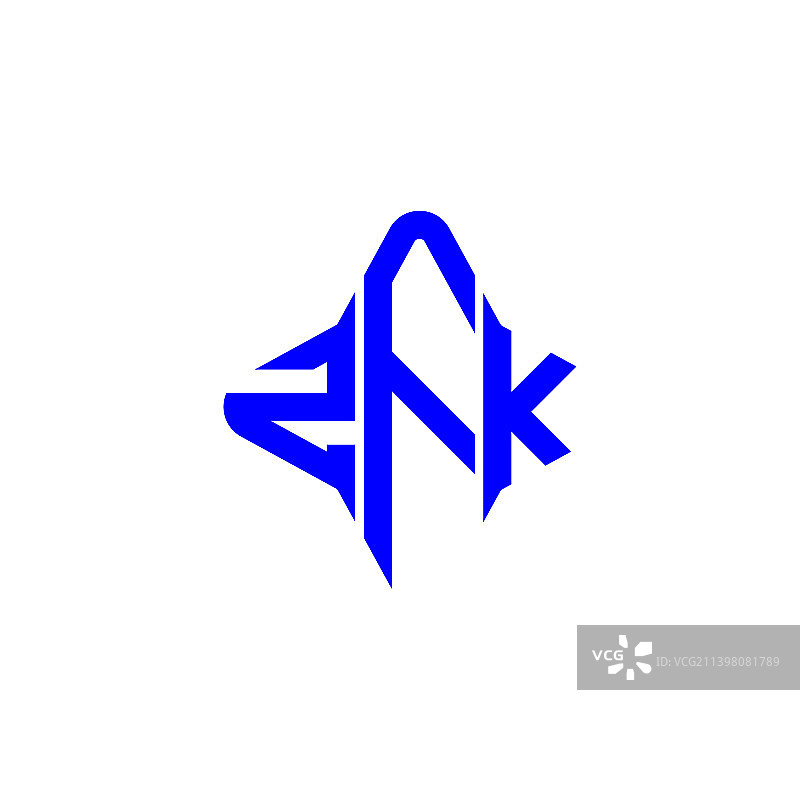 ZFK字母logo创意设计与图形图片素材