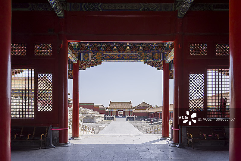 北京故宫后右门图片素材