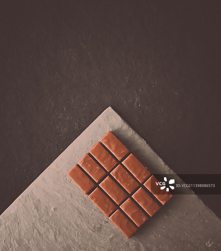 桌上的巧克力俯视图图片素材