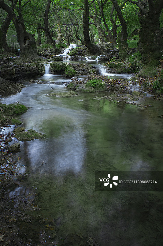 伊拉克佐拉格万山谷小溪森林风光图片素材