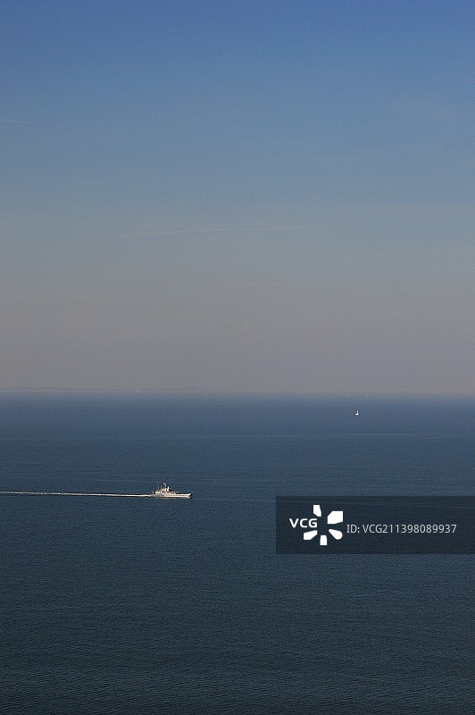 晴空万里的海景图片素材