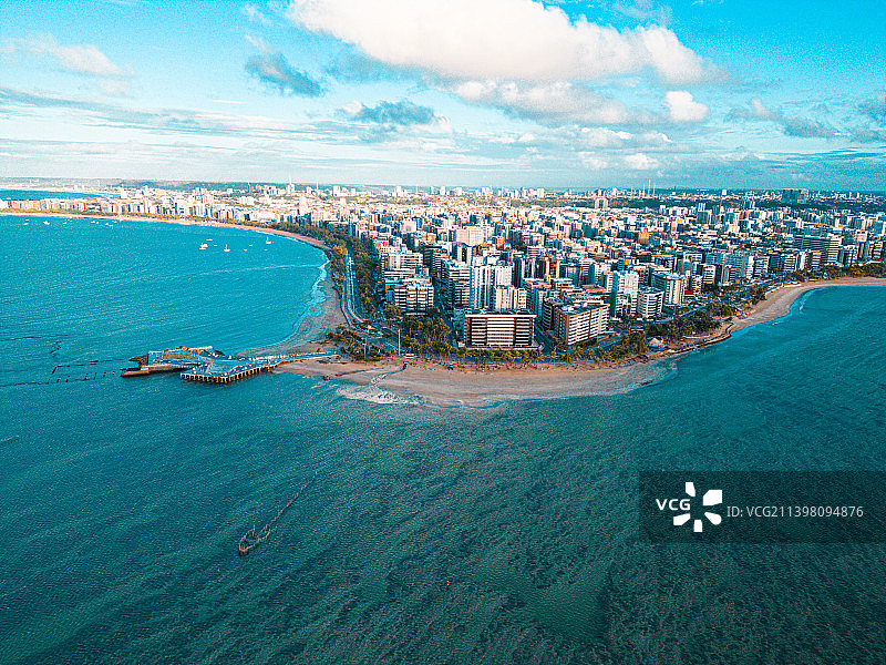 巴西阿拉戈斯州的海景与建筑图片素材