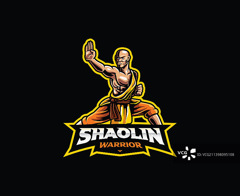 少林吉祥物标志设计图片素材