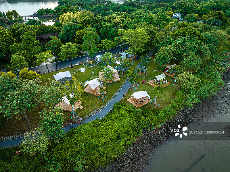 中国广东省广州市海珠区海珠湖图片素材