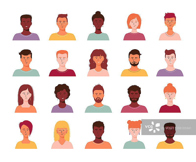 人物头像合集图片素材