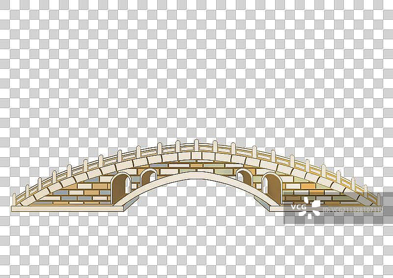 石家庄地标古建筑素材赵州桥图片素材
