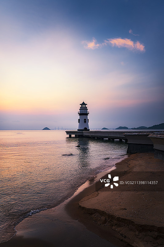 爱情邮局灯塔晨光图片素材