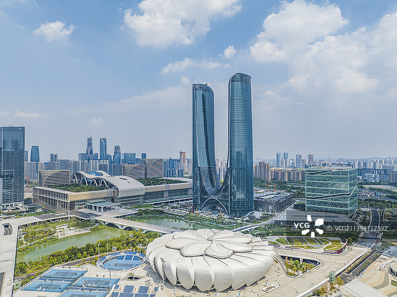 杭州之门地标亚运会场馆体育中心图片素材