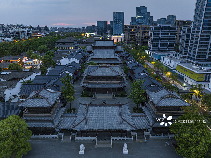 香积寺京杭大运河大兜路历史街区风光图片素材