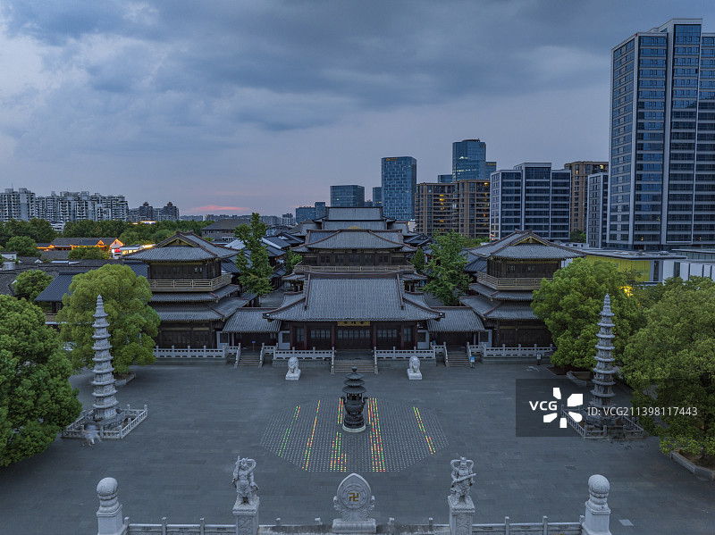 香积寺京杭大运河大兜路历史街区风光图片素材