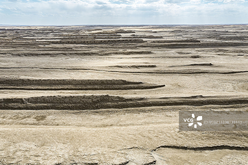 高视角无人机航拍 俄博梁 冷湖 风蚀地貌 雅丹图片素材