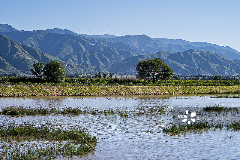 滹沱河南岸图片素材