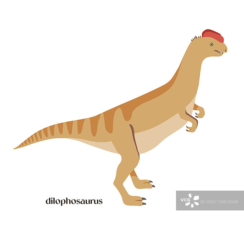 手绘卡通双脊龙图片素材