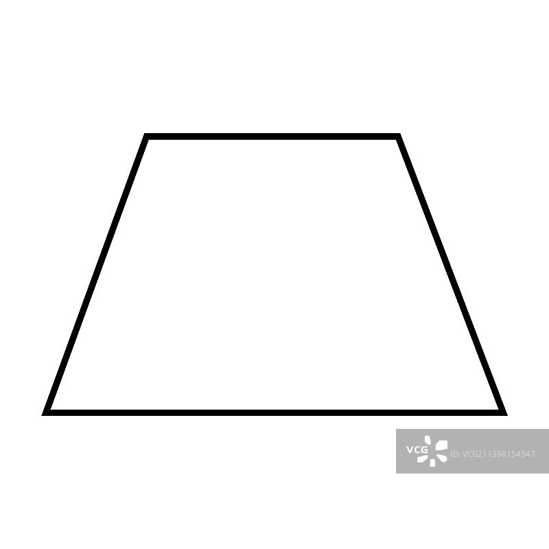 梯形笔画图片素材