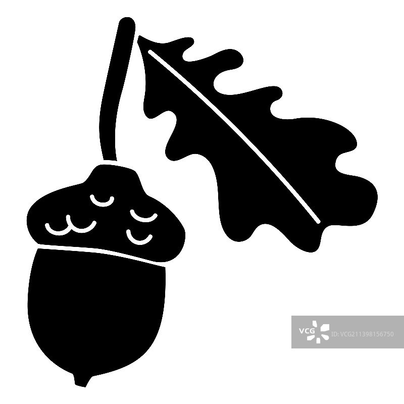 大坚果剪影图片素材