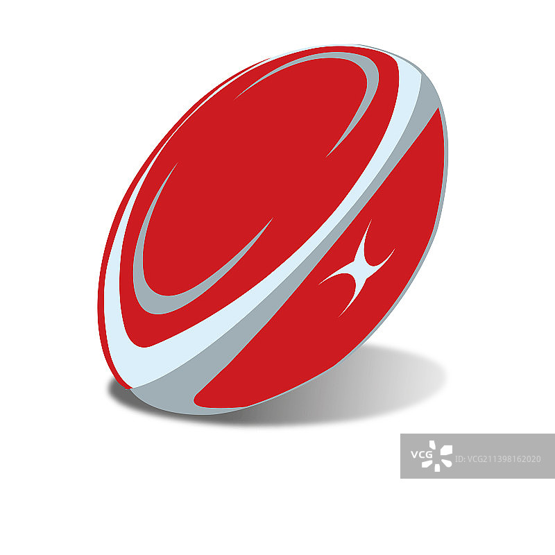 红色油漆橄榄球图片素材