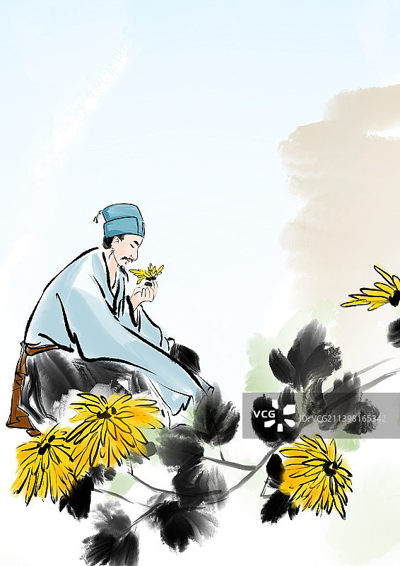 传统文化古典诗词古代插图二十四节气图片素材