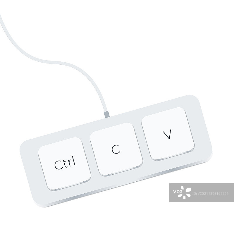 键盘按键Ctrl+C和Ctrl+V复制粘贴图片素材