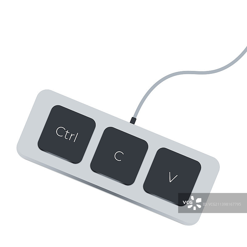 键盘按键Ctrl+C和Ctrl+V复制粘贴图片素材