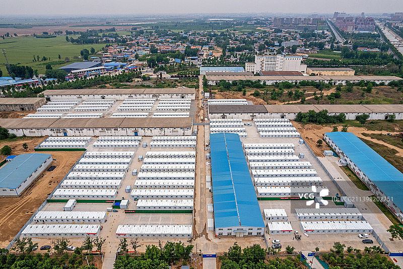 河南滑县：集中隔离点“滑康驿站”，方舱医院内设实验室图片素材