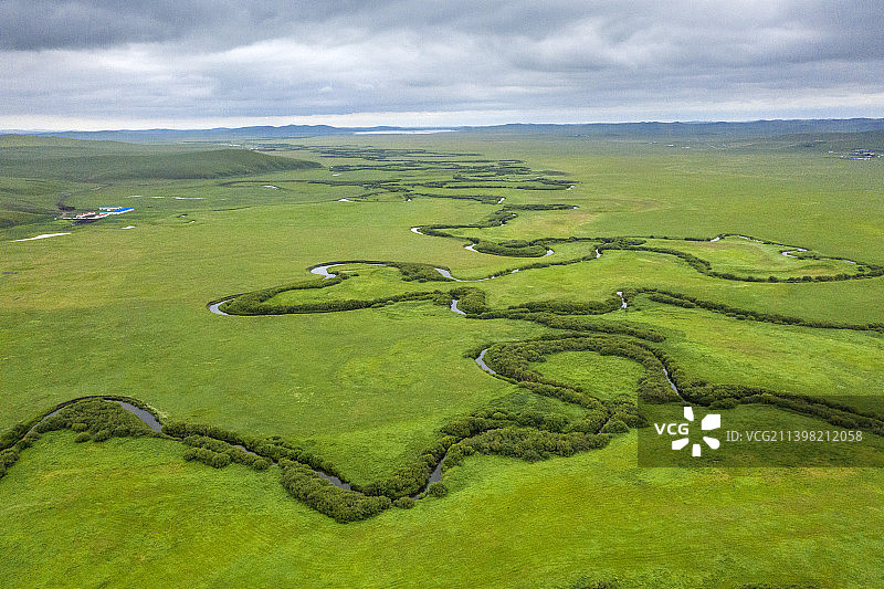 内蒙古锡盟乌拉盖草原图片素材