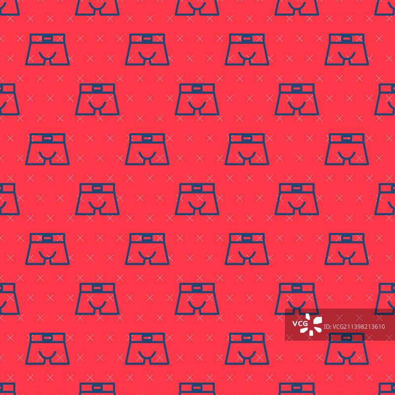 蓝色线条男士内裤图标无缝背景图片素材