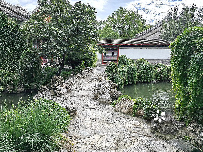 北京北海公园静心斋风光图片素材