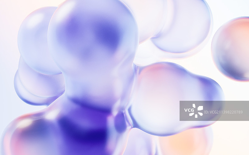 透明渐变流体背景3D渲染图片素材